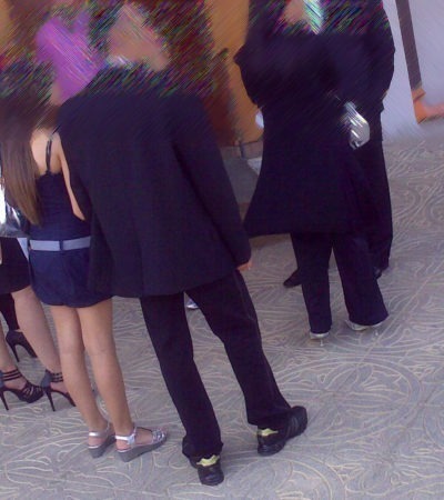 La scarpa da fusball ad un matrimonio